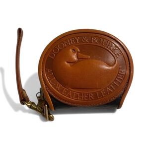 EUC Vintage Dooney and Burke Duck Embossed All Weather Leather Coin/Wristlet